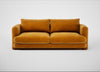Rafi 3 Seater Sofa Smart Luxe Velvet Cognac