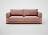 Rafi 3 Seater Sofa Smart Luxe Velvet Dusky Pink