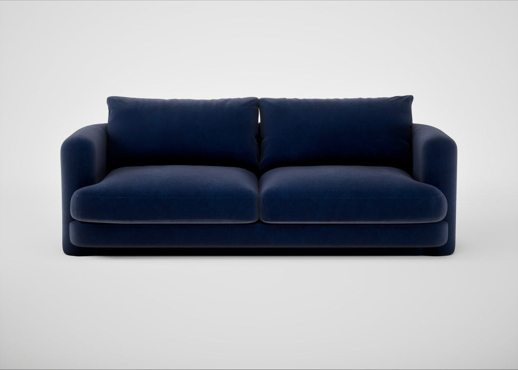 Rafi 3 Seater Sofa Smart Luxe Velvet Midnight