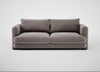 Rafi 3 Seater Sofa Smart Luxe Velvet Mushroom