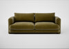 Rafi 3 Seater Sofa Smart Luxe Velvet Peridot