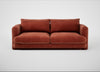 Rafi 3 Seater Sofa Smart Luxe Velvet Tawny