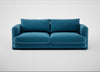 Rafi 3 Seater Sofa Smart Velvet Ocean Blue
