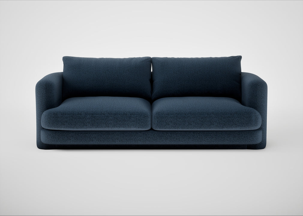 Rafi 3 Seater Sofa Boucle Velvet Space