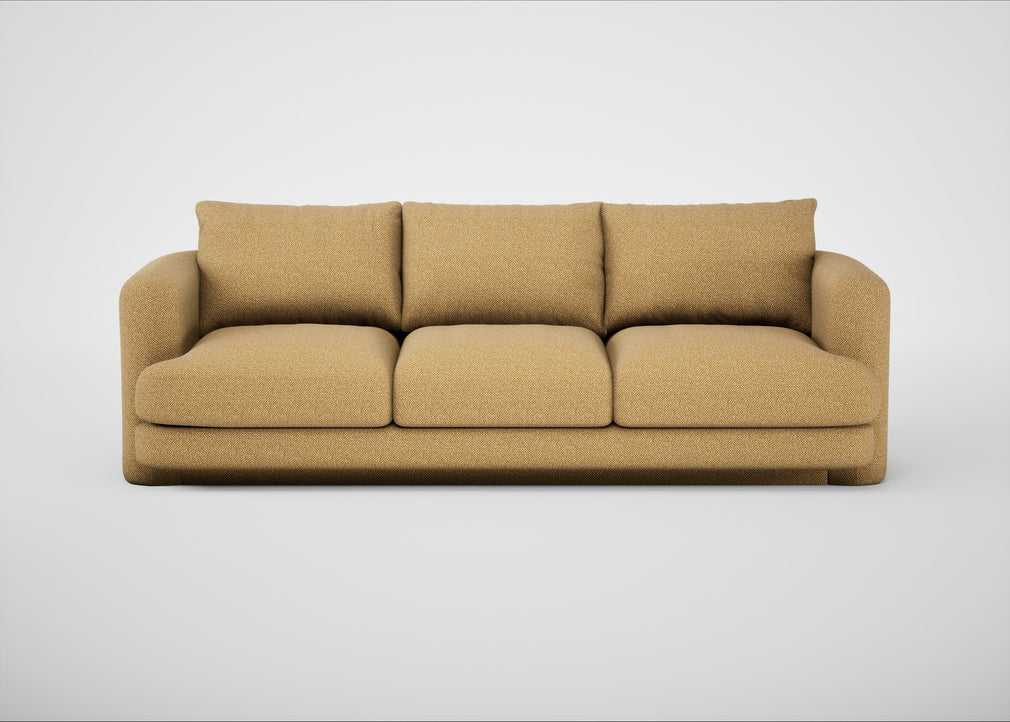 Rafi 4 Seater Sofa Boucle Tweed Citrine