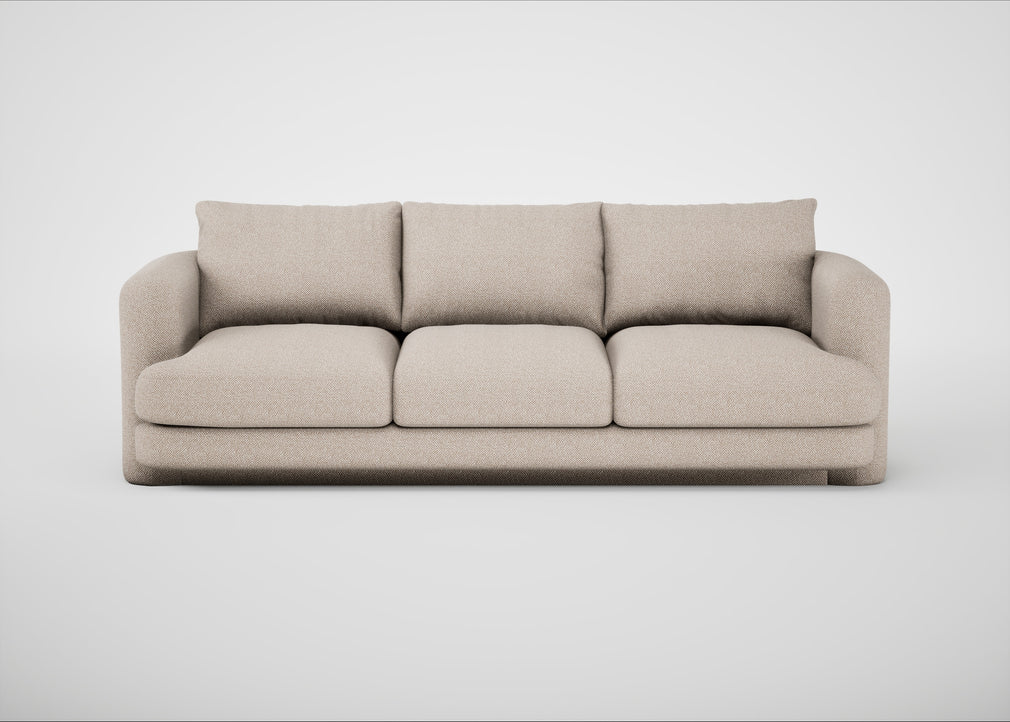 Rafi 4 Seater Sofa Boucle Tweed Pearl