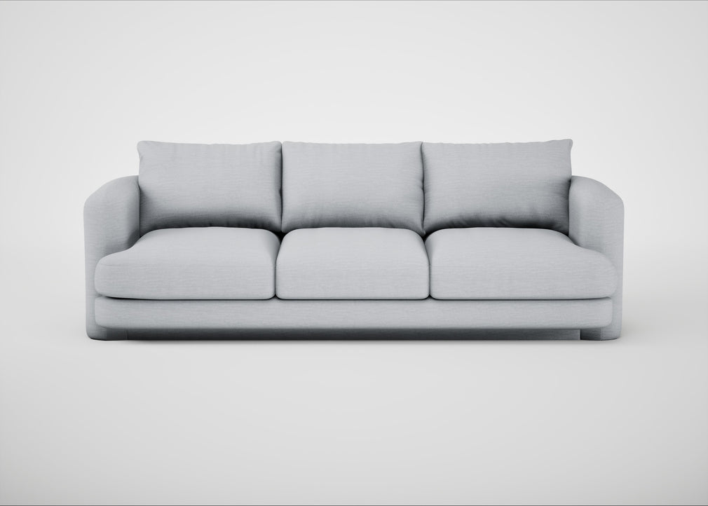 Rafi 4 Seater Sofa Broad Weave Tin