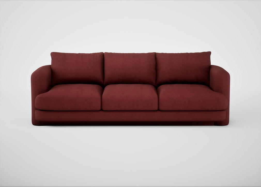 Rafi 4 Seater Sofa Capelo Linen-Cotton Etruscan Red