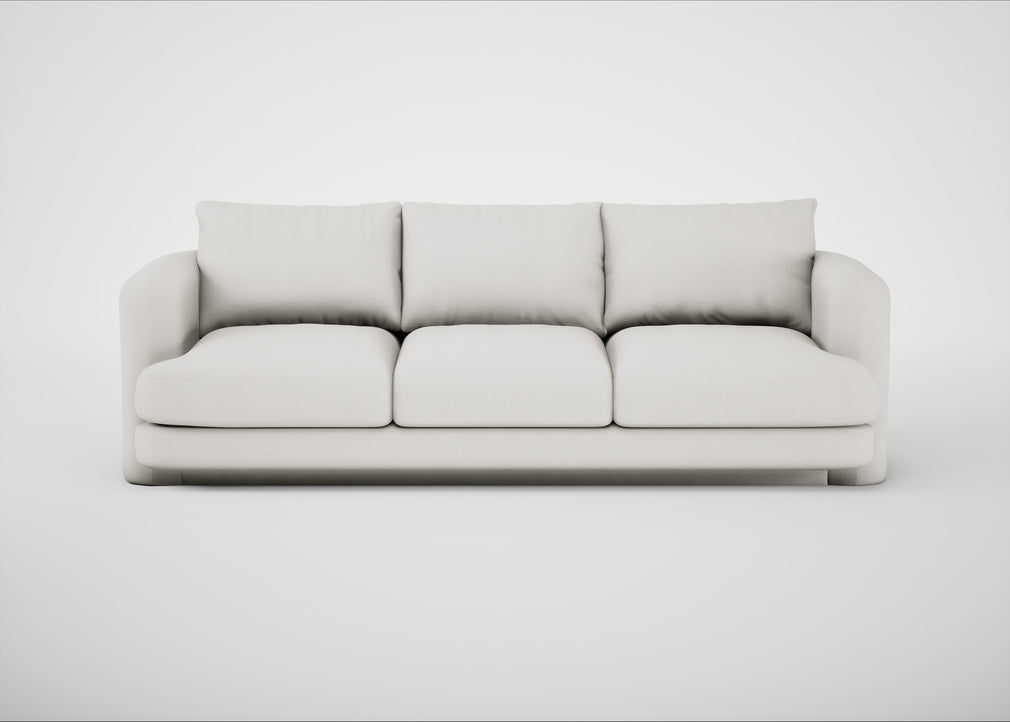 Rafi 4 Seater Sofa Capelo Linen-Cotton Sea Salt