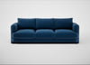 Rafi 4 Seater Sofa Cotton Velvet Petrol