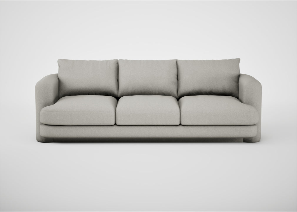 Rafi 4 Seater Sofa Melton Wool Limestone