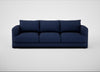 Rafi 4 Seater Sofa Melton Wool New Navy
