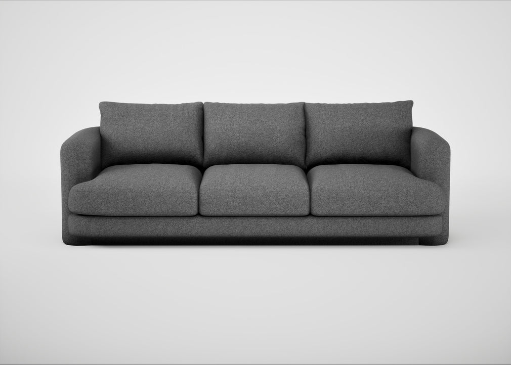 Rafi 4 Seater Sofa Melton Wool Shale