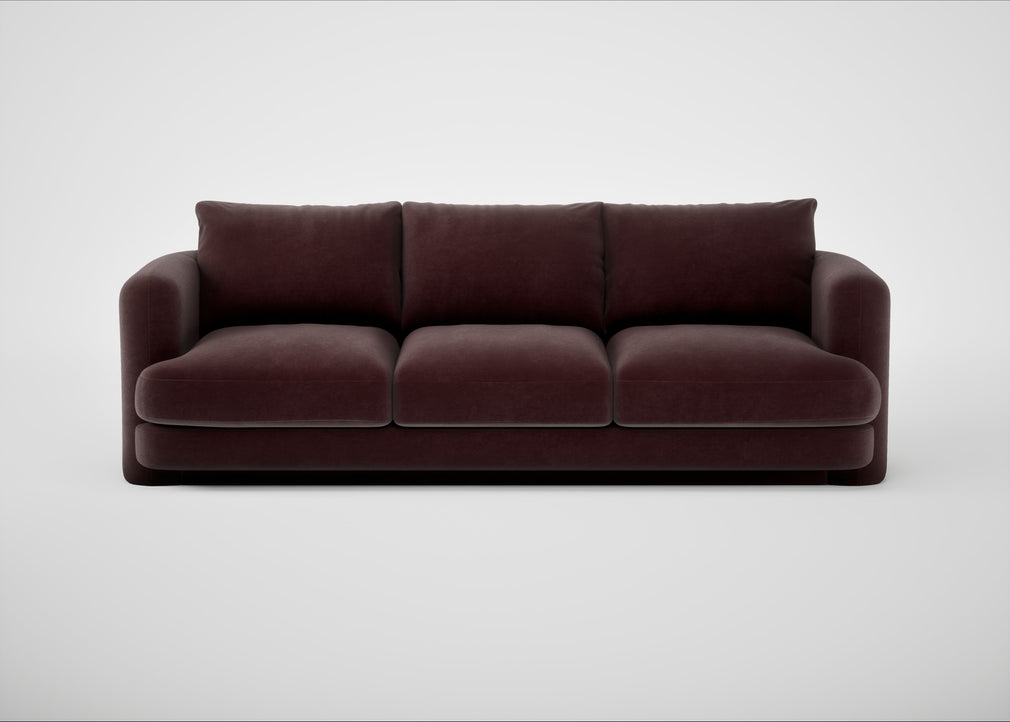 Rafi 4 Seater Sofa Smart Luxe Velvet Acorn