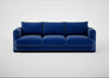 Rafi 4 Seater Sofa Smart Luxe Velvet Azure