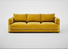 Rafi 4 Seater Sofa Smart Luxe Velvet Canary
