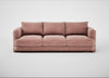 Rafi 4 Seater Sofa Smart Luxe Velvet Dusky Pink