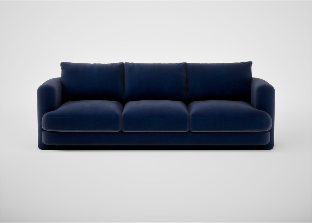 Rafi 4 Seater Sofa Smart Luxe Velvet Midnight