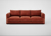 Rafi 4 Seater Sofa Smart Luxe Velvet Tawny