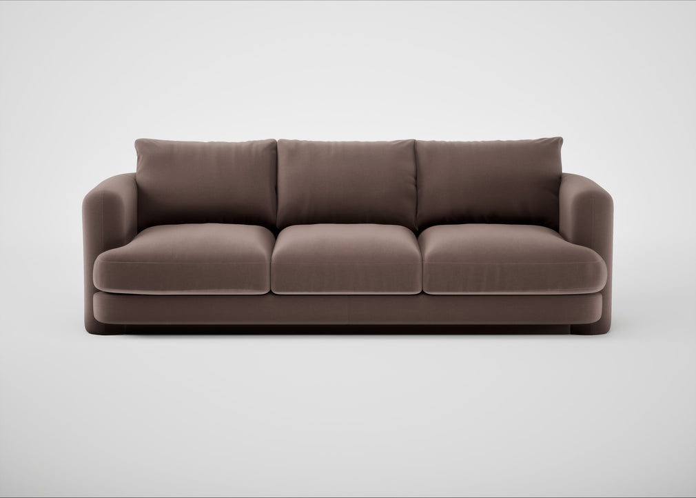 Rafi 4 Seater Sofa Smart Velvet Mouse