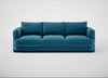 Rafi 4 Seater Sofa Smart Velvet Ocean Blue