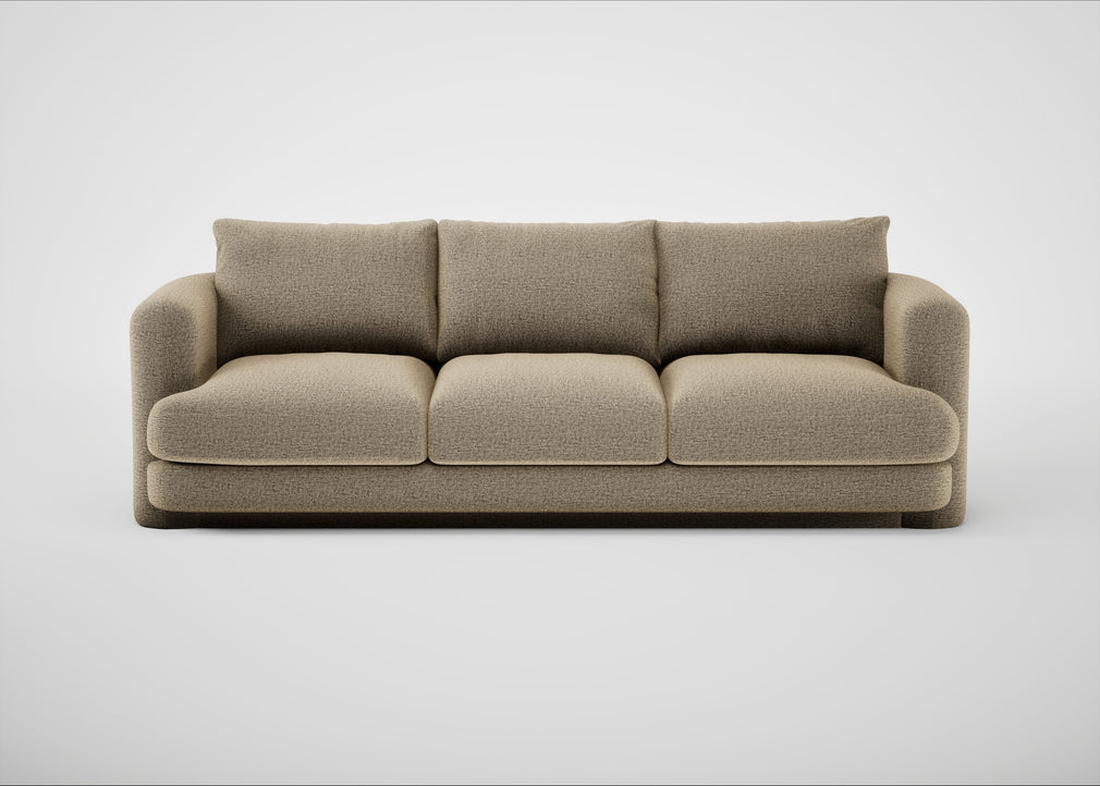 Rafi 4 Seater Sofa Boucle Velvet Rocky