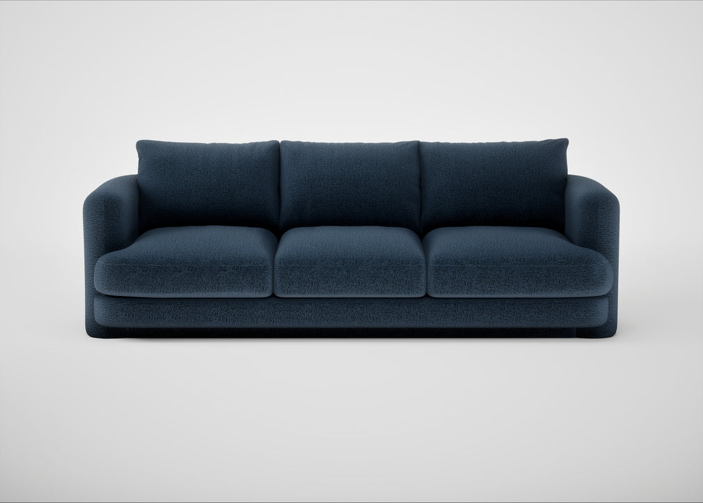 Rafi 4 Seater Sofa Boucle Velvet Space