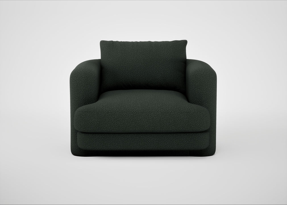 Rafi Armchair Boucle Fern / Non-Swivel