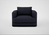 Rafi Armchair Boucle Indigo / Non-Swivel