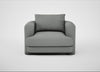 Rafi Armchair Boucle Steel / Non-Swivel