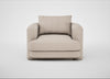 Rafi Armchair Boucle Tweed Pearl / Non-Swivel