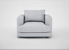 Rafi Armchair Broad Weave Tin / Non-Swivel