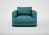Rafi Armchair Brushed Cotton Cadet / Non-Swivel