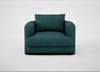 Rafi Armchair Brushed Cotton Pine / Non-Swivel