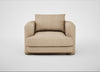 Rafi Armchair Capelo Linen-Cotton Bamboo / Non-Swivel