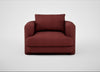 Rafi Armchair Capelo Linen-Cotton Etruscan Red / Non-Swivel