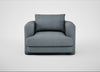 Rafi Armchair Capelo Linen-Cotton Mineral / Non-Swivel