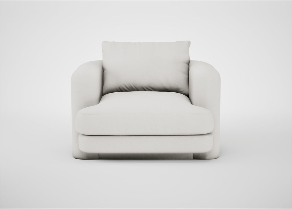 Rafi Armchair Capelo Linen-Cotton Sea Salt / Non-Swivel