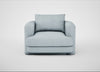 Rafi Armchair Capelo Linen-Cotton Sea Shanty / Non-Swivel