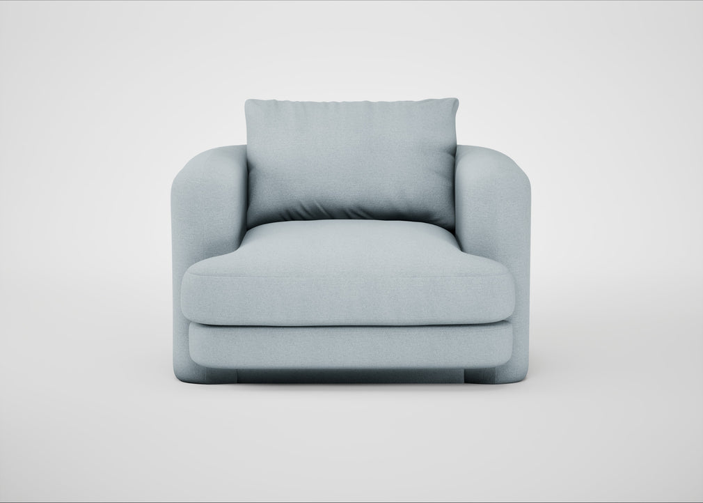 Rafi Armchair Capelo Linen-Cotton Sea Shanty / Non-Swivel