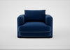 Rafi Armchair Cotton Velvet Midnight / Non-Swivel