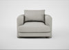 Rafi Armchair Melton Wool Limestone / Non-Swivel