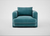Rafi Armchair Smart Luxe Velvet Airforce Blue / Non-Swivel