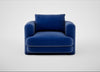 Rafi Armchair Smart Luxe Velvet Azure / Non-Swivel