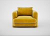 Rafi Armchair Smart Luxe Velvet Canary / Non-Swivel