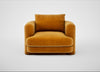 Rafi Armchair Smart Luxe Velvet Cognac / Non-Swivel