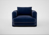 Rafi Armchair Smart Luxe Velvet Midnight / Non-Swivel