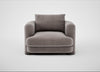 Rafi Armchair Smart Luxe Velvet Mushroom / Non-Swivel