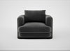 Rafi Armchair Smart Luxe Velvet Nickel / Non-Swivel