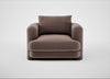 Rafi Armchair Smart Velvet Mouse / Non-Swivel